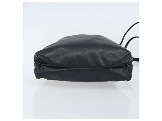 Borsa a Spalla in Pelle Nera GUCCI 001 3378 3754 Auth 161717 Nero - vista 5