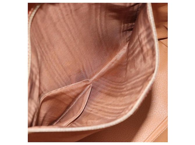 Céline Borsa a mano in tela Macadam CELINE in pelle PVC marrone oro Auth 161274 D'oro - vista 11