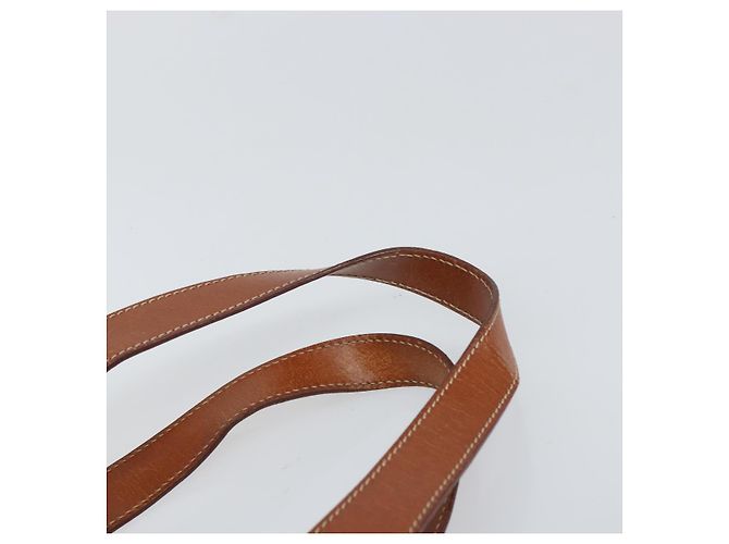 Céline Borsa a mano in tela Macadam CELINE in pelle PVC marrone oro Auth 161274 D'oro - vista 8