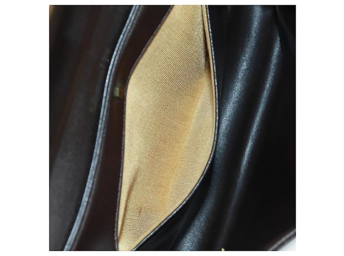 Borsa a mano Christian Dior in pelle di vitello 2 in 1 nera e oro Auth 160831 Nero D'oro - vista 31