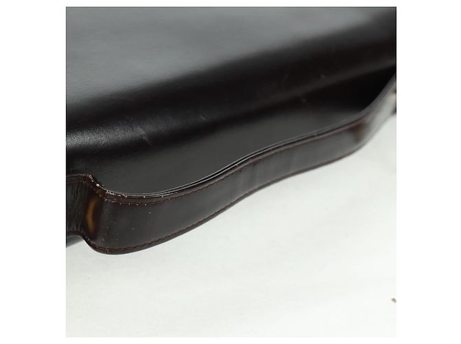 Borsa a mano Christian Dior in pelle di vitello 2 in 1 nera e oro Auth 160831 Nero D'oro - vista 9