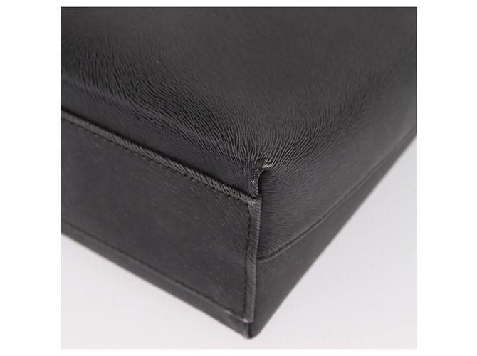 Borsa a Spalla Gancini in Pelle Grigia Argento Salvatore Ferragamo Auth hk3307 - vista 14