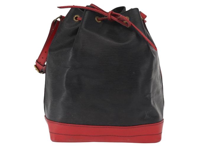 LOUIS VUITTON Epi Noe Schultertasche Bicolor Schwarz Rot M44017 LV Auth 159997 - Ansicht 13