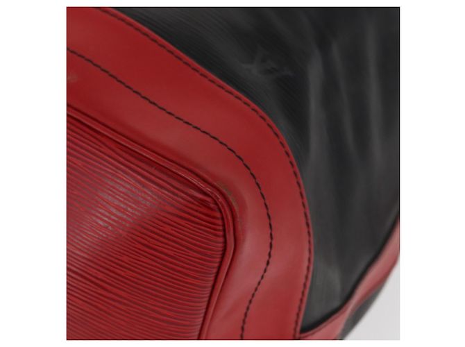 LOUIS VUITTON Epi Noe Schultertasche Bicolor Schwarz Rot M44017 LV Auth 159997 - Ansicht 14
