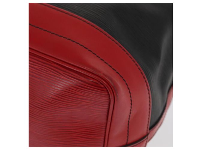 LOUIS VUITTON Epi Noe Schultertasche Bicolor Schwarz Rot M44017 LV Auth 159997 - Ansicht 16