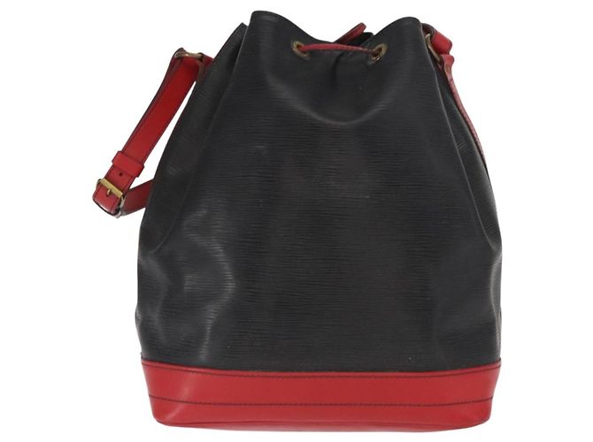 LOUIS VUITTON Epi Noe Schultertasche Bicolor Schwarz Rot M44017 LV Auth 159997 - Ansicht 2