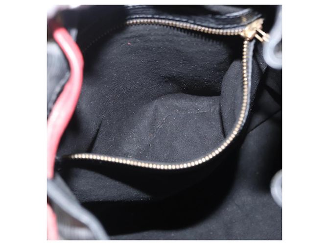 LOUIS VUITTON Epi Noe Schultertasche Bicolor Schwarz Rot M44017 LV Auth 159997 - Ansicht 21