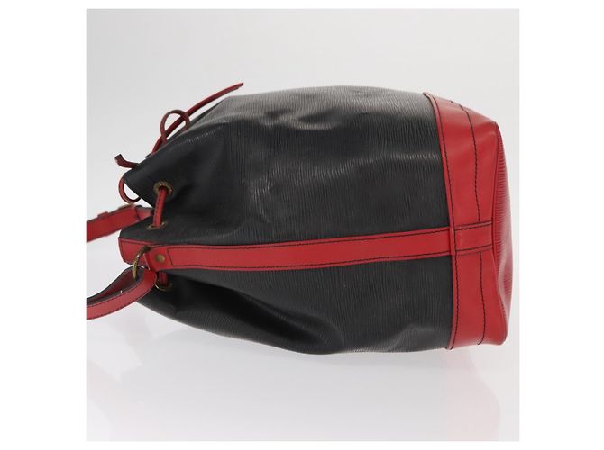 LOUIS VUITTON Epi Noe Schultertasche Bicolor Schwarz Rot M44017 LV Auth 159997 - Ansicht 4