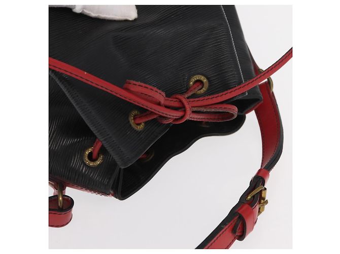 LOUIS VUITTON Epi Noe Schultertasche Bicolor Schwarz Rot M44017 LV Auth 159997 - Ansicht 6