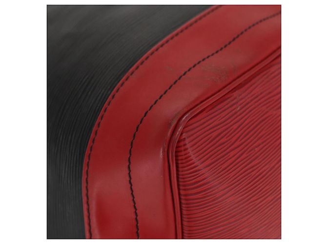 LOUIS VUITTON Epi Noe Schultertasche Bicolor Schwarz Rot M44017 LV Auth 159997 - Ansicht 9