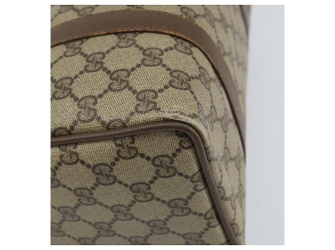 Borsa Boston in PVC beige e oro della linea Sherry GG Supreme di GUCCI 40 02 006 Auth 161096 D'oro - vista 14