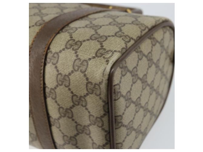 Borsa Boston in PVC beige e oro della linea Sherry GG Supreme di GUCCI 40 02 006 Auth 161096 D'oro - vista 15