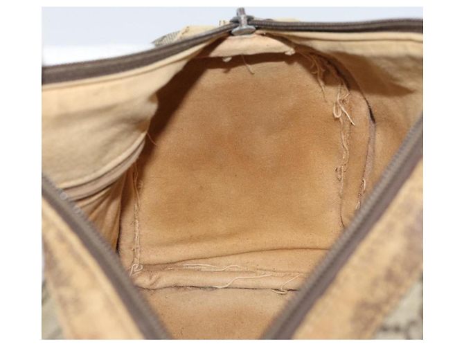 Borsa Boston in PVC beige e oro della linea Sherry GG Supreme di GUCCI 40 02 006 Auth 161096 D'oro - vista 20
