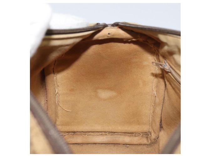 Borsa Boston in PVC beige e oro della linea Sherry GG Supreme di GUCCI 40 02 006 Auth 161096 D'oro - vista 21