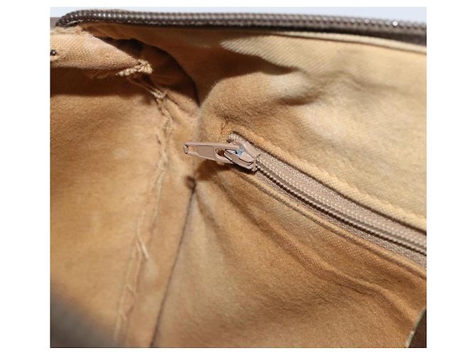 Borsa Boston in PVC beige e oro della linea Sherry GG Supreme di GUCCI 40 02 006 Auth 161096 D'oro - vista 22