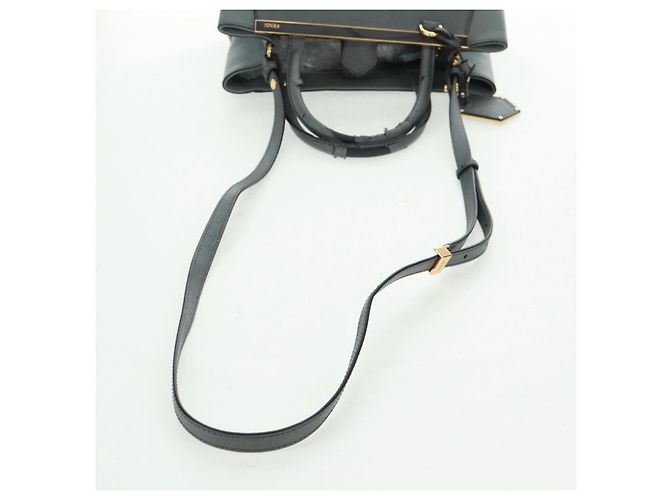 FENDI Borsa a mano To joule in pelle 2 in 1 grigia oro Auth 160854 Marrone D'oro - vista 10