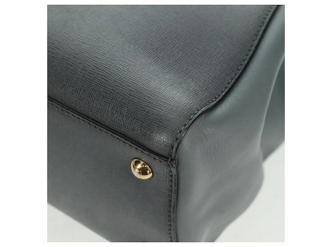 FENDI Borsa a mano To joule in pelle 2 in 1 grigia oro Auth 160854 Marrone D'oro - vista 17