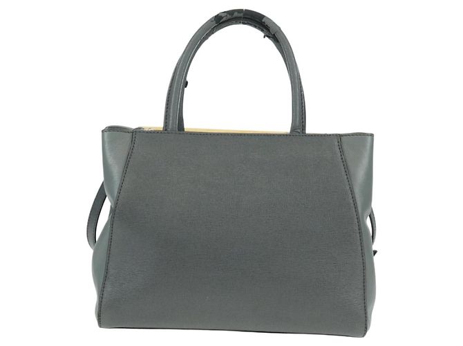 FENDI Borsa a mano To joule in pelle 2 in 1 grigia oro Auth 160854 Marrone D'oro - vista 2