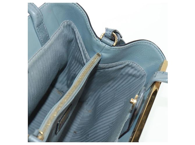 FENDI Borsa a mano To joule in pelle 2 in 1 grigia oro Auth 160854 Marrone D'oro - vista 24
