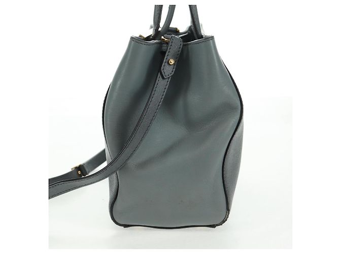 FENDI Borsa a mano To joule in pelle 2 in 1 grigia oro Auth 160854 Marrone D'oro - vista 3