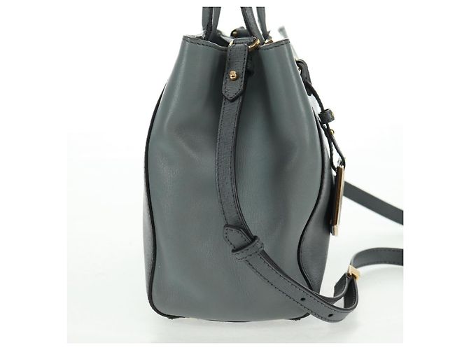 FENDI Borsa a mano To joule in pelle 2 in 1 grigia oro Auth 160854 Marrone D'oro - vista 4