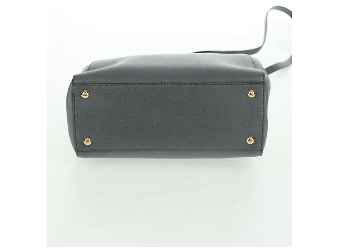 FENDI Borsa a mano To joule in pelle 2 in 1 grigia oro Auth 160854 Marrone D'oro - vista 5