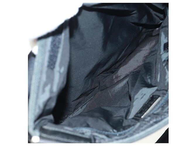 Borsa a Spalla Sportiva PRADA in Nylon Nero Argento Autentica 160515 - vista 22