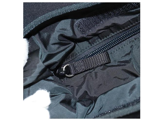 Borsa a Spalla Sportiva PRADA in Nylon Nero Argento Autentica 160515 - vista 25