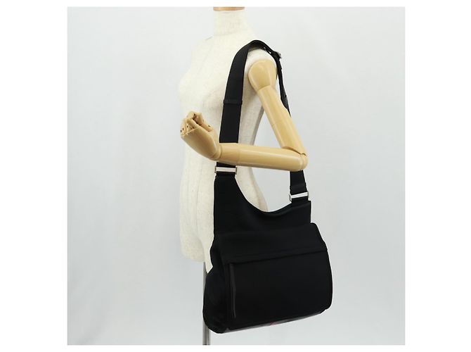 Borsa a Spalla Sportiva PRADA in Nylon Nero Argento Autentica 160515 - vista 29