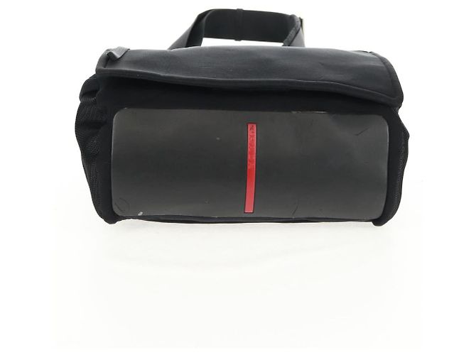 Borsa a Spalla Sportiva PRADA in Nylon Nero Argento Autentica 160515 - vista 5