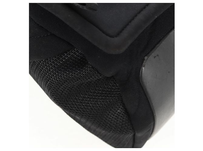 Borsa a Spalla Sportiva PRADA in Nylon Nero Argento Autentica 160515 - vista 9