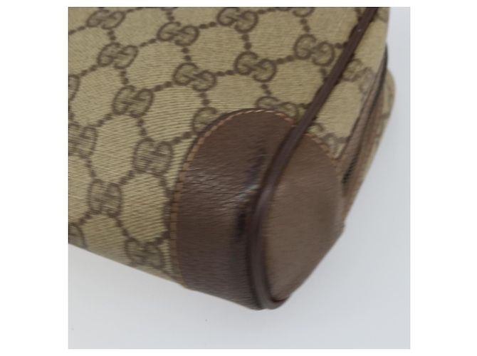 GUCCI GG Supreme Clutch Bag PVC Beige Auth hk3292 - vista 14