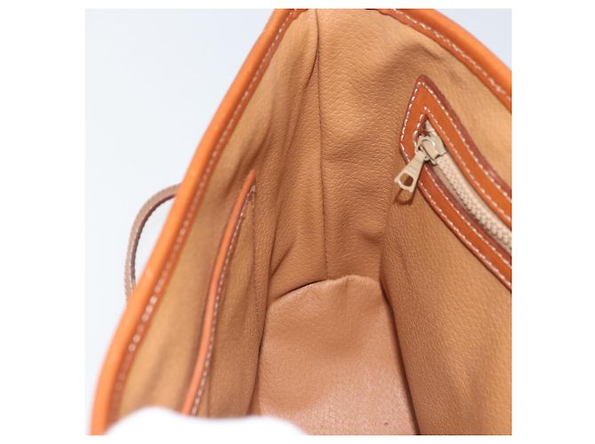 Céline Borsa a mano in tela Macadam CELINE in pelle PVC 2 in 1 marrone oro Auth 161500 D'oro - vista 22