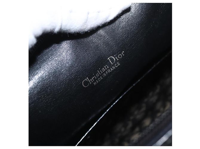 Borsa Boston in tela Trotter Christian Dior blu Auth 160915 Blu navy - vista 11