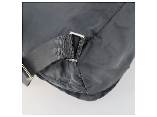 PRADA Rucksack aus grauem Nylon mit Silber authentisch gh1547 Braun - Ansicht 19