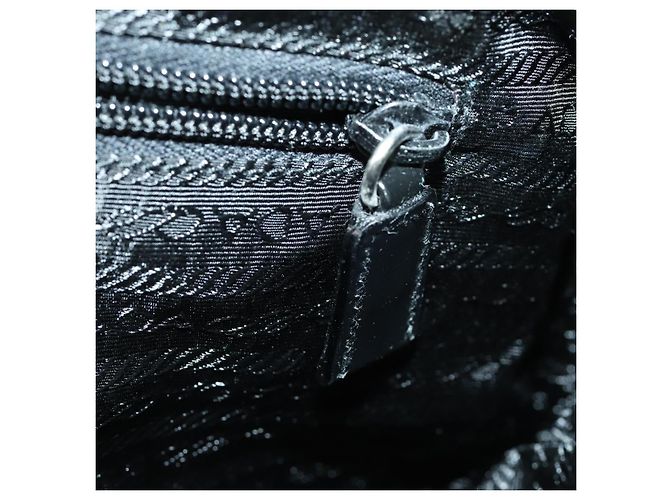 PRADA Rucksack aus grauem Nylon mit Silber authentisch gh1547 Braun - Ansicht 25