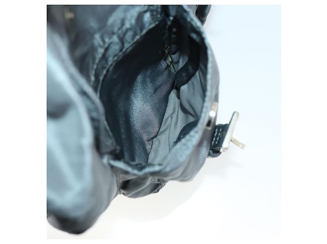 PRADA Rucksack aus grauem Nylon mit Silber authentisch gh1547 Braun - Ansicht 28
