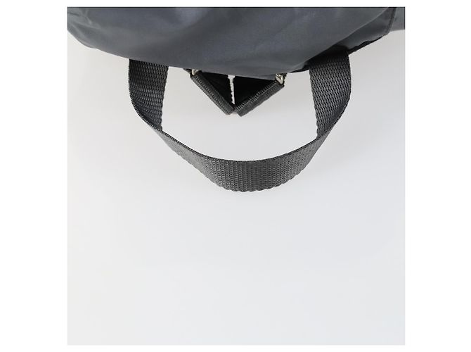 PRADA Rucksack aus grauem Nylon mit Silber authentisch gh1547 Braun - Ansicht 7