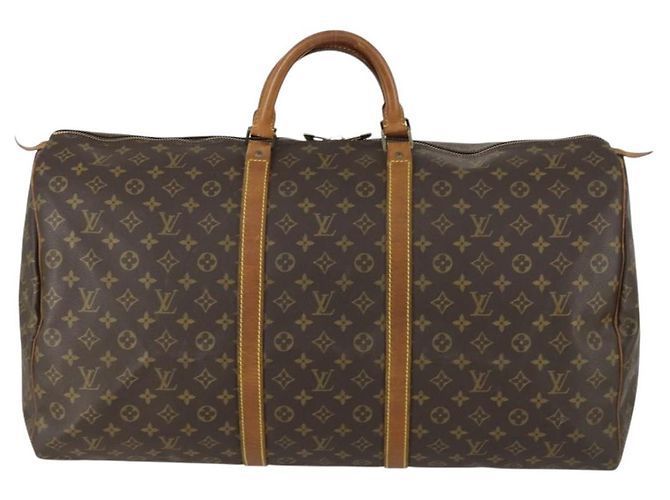 LOUIS VUITTON Borsa Boston Monogram Keepall 60 M41422 LV Auth hk3288 Monogramma - vista 13