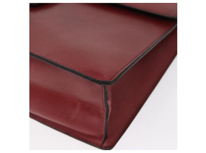 Céline Borsa a mano CELINE in pelle rossa dorata Auth 161005 Rosso D'oro - vista 14