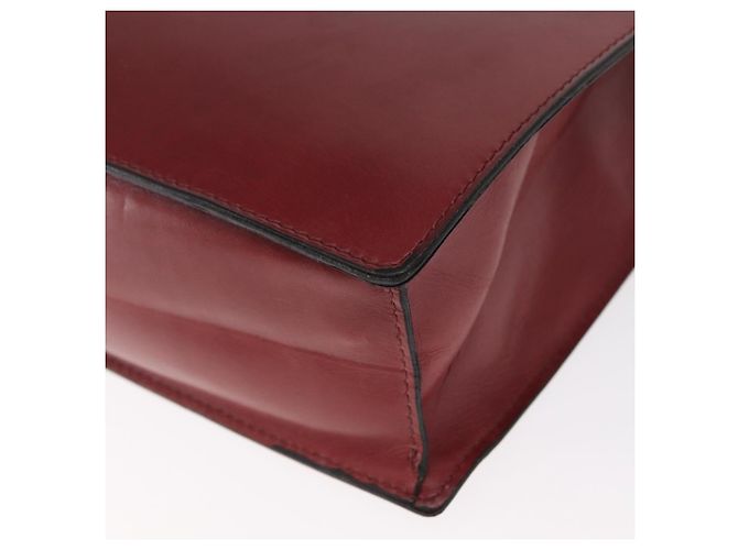 Céline Borsa a mano CELINE in pelle rossa dorata Auth 161005 Rosso D'oro - vista 16