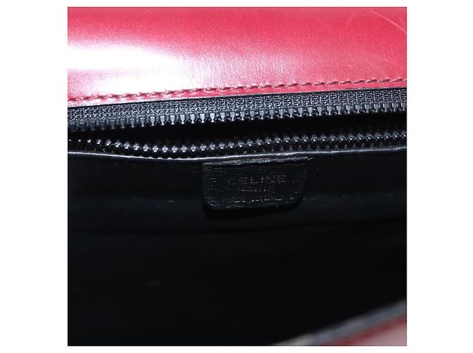 Céline Borsa a mano CELINE in pelle rossa dorata Auth 161005 Rosso D'oro - vista 18