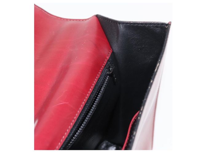 Céline Borsa a mano CELINE in pelle rossa dorata Auth 161005 Rosso D'oro - vista 19