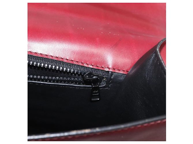Céline Borsa a mano CELINE in pelle rossa dorata Auth 161005 Rosso D'oro - vista 21