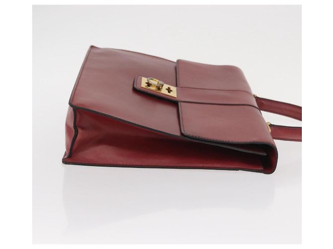 Céline Borsa a mano CELINE in pelle rossa dorata Auth 161005 Rosso D'oro - vista 3