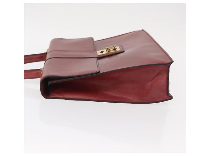Céline Borsa a mano CELINE in pelle rossa dorata Auth 161005 Rosso D'oro - vista 4