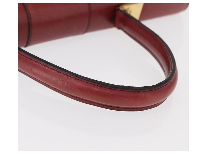 Céline Borsa a mano CELINE in pelle rossa dorata Auth 161005 Rosso D'oro - vista 7