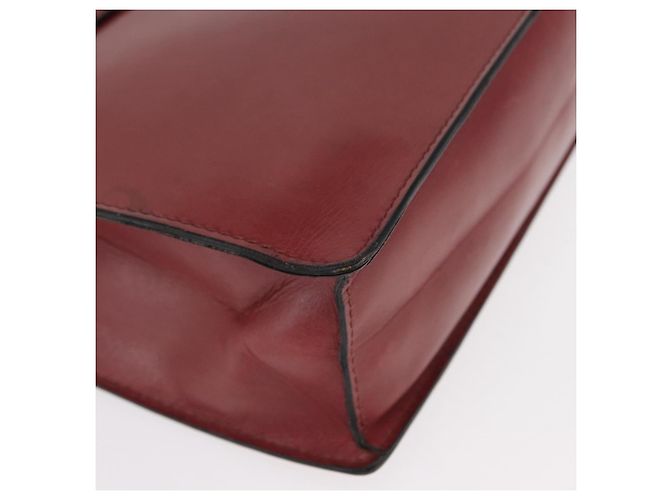 Céline Borsa a mano CELINE in pelle rossa dorata Auth 161005 Rosso D'oro - vista 9
