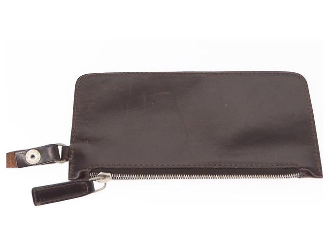 FENDI Zucca Canvas Handtasche braun schwarz Auth 161357 - Ansicht 20