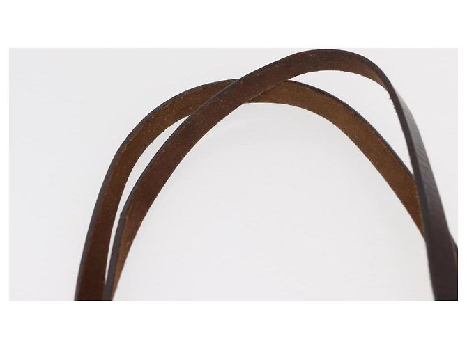 FENDI Zucca Canvas Handtasche braun schwarz Auth 161357 - Ansicht 8